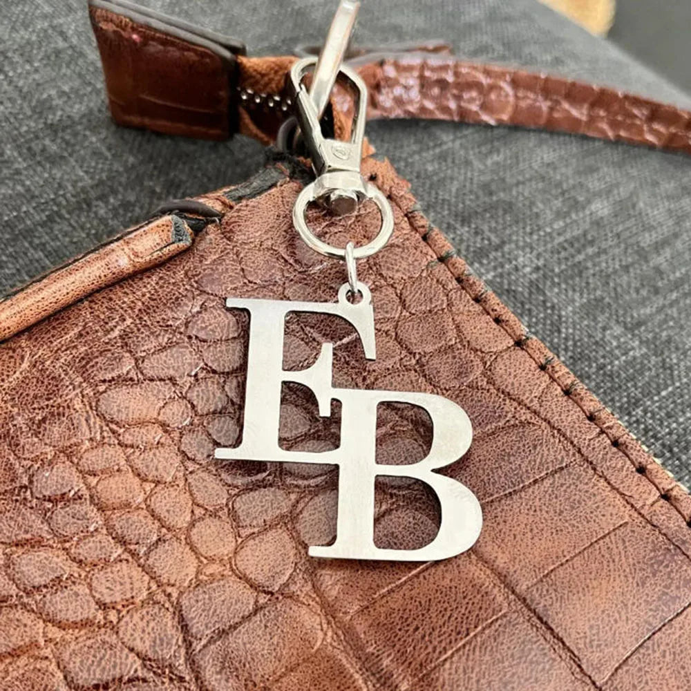 Custom Initial Bag Charms Custom Letter Name Pendants Initial Keychains Unique Custom Various Jewelry
