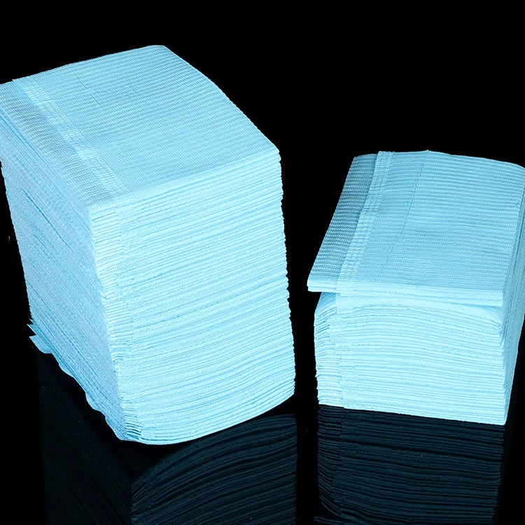 50Pcs Disposable Eyelash Clean Pad Mat Tattoo Cleaning Wipes Table Pad Waterproof Medical Paper Dental Bibs Cloths Tool