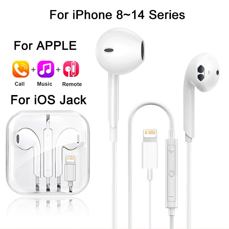 TypeC Earphones For iPhone 17 Air 16 15 14 13 12 11 Pro Max iPad Wired Earbuds 3.5mm Tablet Laptops Headphones Phone Accessories