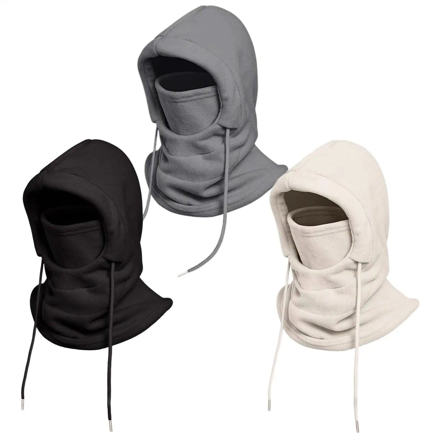 Winter Warm Hat With Mask And Neck Warmer Windproof Balaclavas For Men Women Masked Hat Cycling Cold Weather Protection