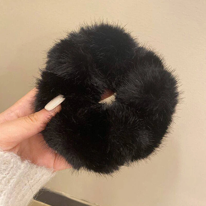 Autumn Winter Versatile Plush Hair Rope For Women Exquisite Simulation Mink Headband Scrunchies Fashion Hair Accessories Gifts