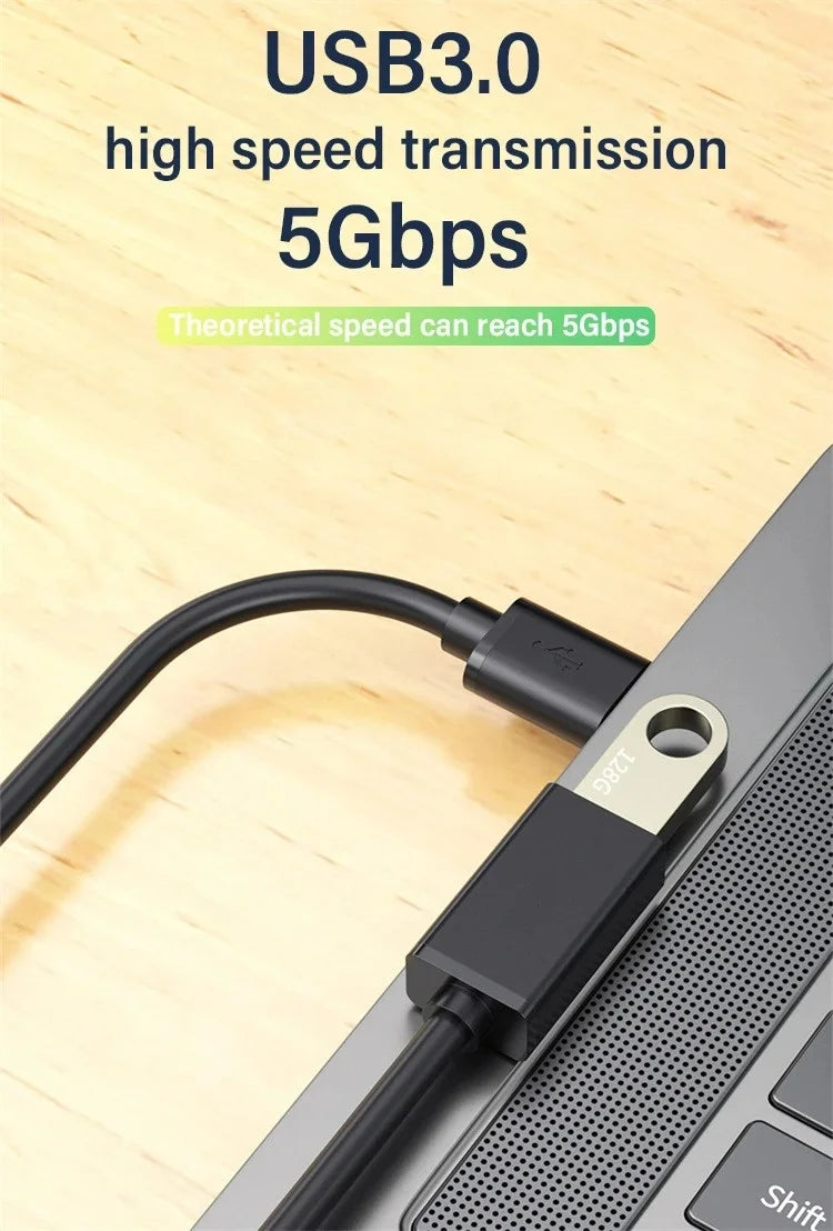 5Gbps USB 3.0 Extension Cable Male To Female USB A Extender Cable for PC Hard Drive Computer Laptop Smart TV Hard Drive Camera