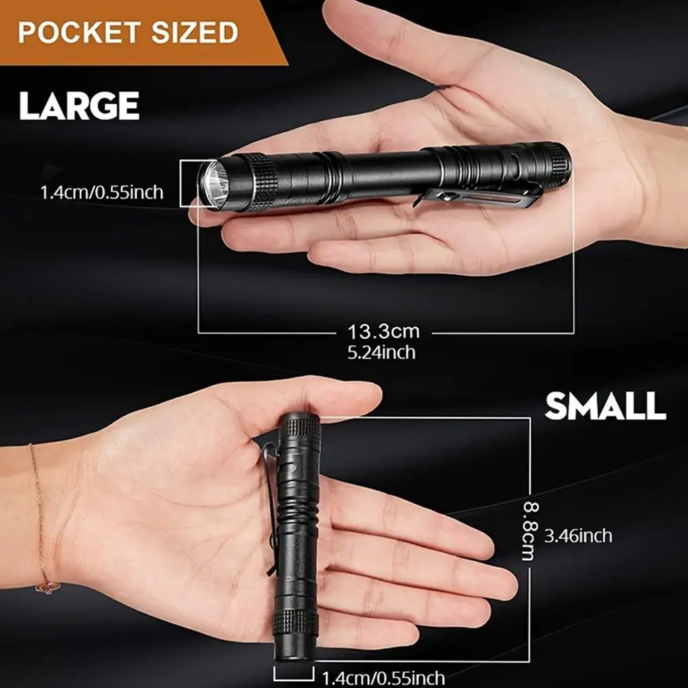 1000 Lumens COB Work Light Flashlight, Waterproof Mini Pocket Penlight for Repair, Outdoor, Emergency,Electrician