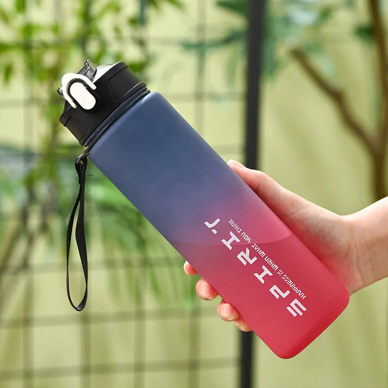1PCS Hot Sale 750ML Sports Water Bottle Shaker Outdoor Travel Portable Leakproof Drinkware Plastic Drink Bottle BPA Free