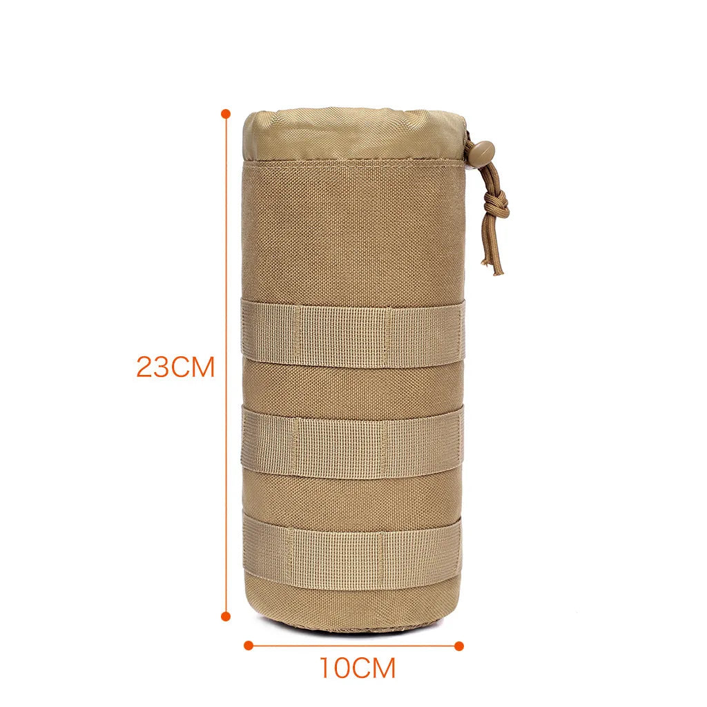 Travel Tactical Molle Water Bottle Bag Pouch Holder Camping Hiking Cycling Fishing Hunting Water Bottle Kettle Carrier