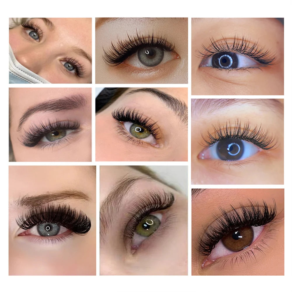 NAGARAKU Synthetic Mink Individual Eyelash Extensions 5/6/7/8mm Upper Lash & Bottom Lash Brow Maquillaje High Quality Makeup