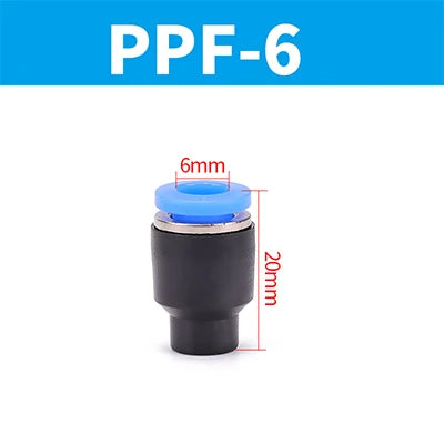 Pneumatic Connector Quick Plug Plastic Plug Pipe Plug PP PPF 4mm 6mm 8mm 10mm 12mm 14mm 16MM Air Hose Sealing Connector