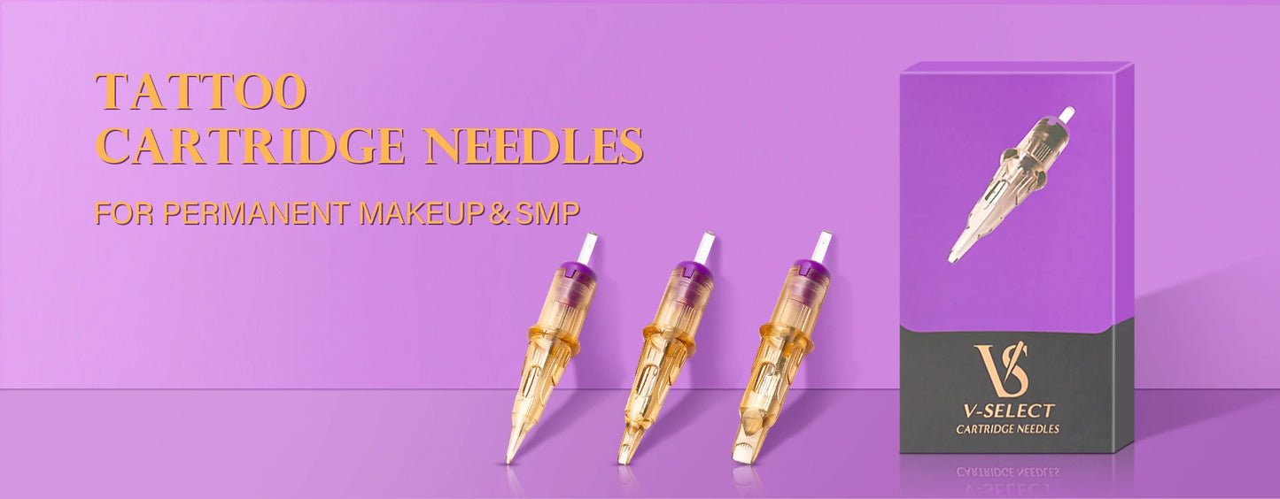 EZ V-Select Tattoo Cartridge Tattoo Needles #08 0.25mm #06 0.18mm Round Liner Micro Permanent Makup Tattoo Accessories20 Pcs/Box