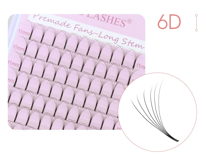 SONG LASHES Long Root Lashes Extensions Premade Volume Fans 2d/3d/4d/5d Faux Eye Lash Russian Volume Eyelash Extension
