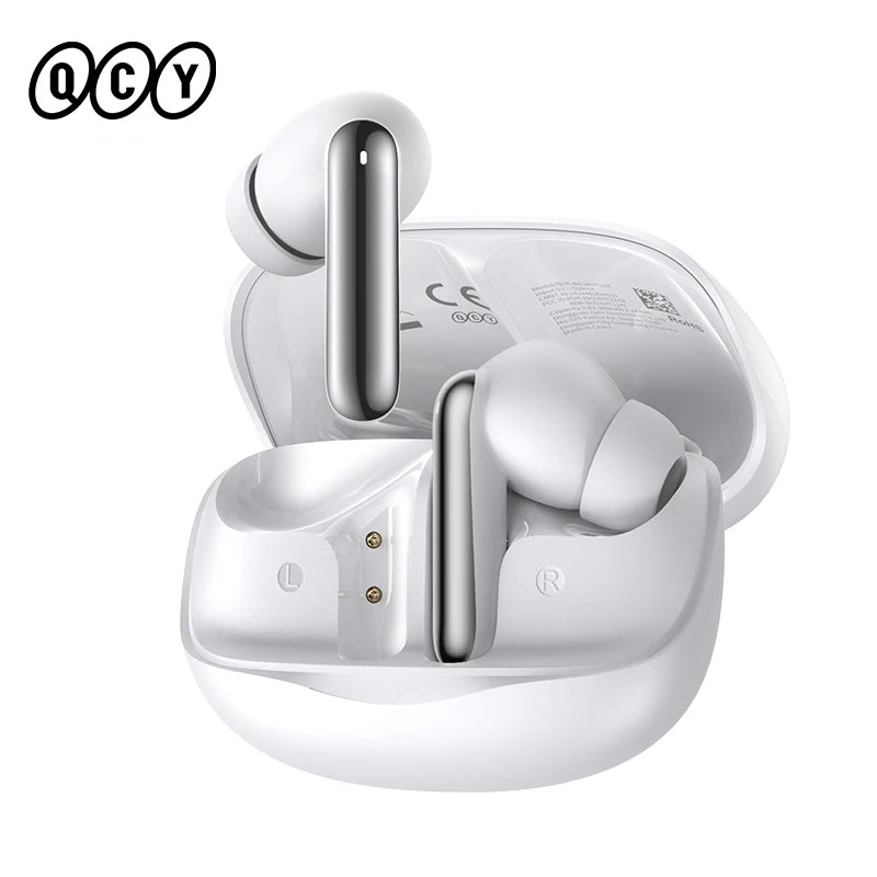 QCY MeloBuds N50 Wireless Earbuds Adaptive Hybrid ANC Bluetooth 5.4 Earphones 6Mics ENC 12mm Dynamic Driver Headphones 28H