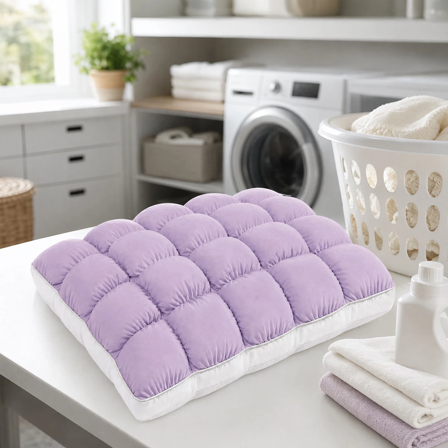 Guest Room Cloud Bread Puff Pillow Fluffy Quilted Dome Down Alternative Fill Nylon Shell Hotel Style Soft Pillow