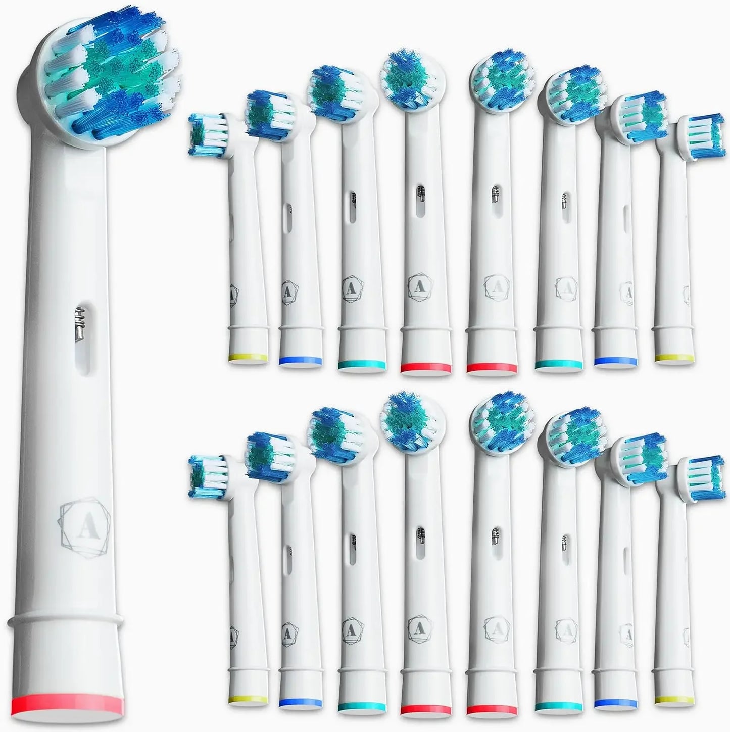 16pcs/Set For Oral-B Sonic Electric Toothbrush Replacement Brush Heads Fit Advance Power/Pro Health/Triumph/3D Excel/Vitality
