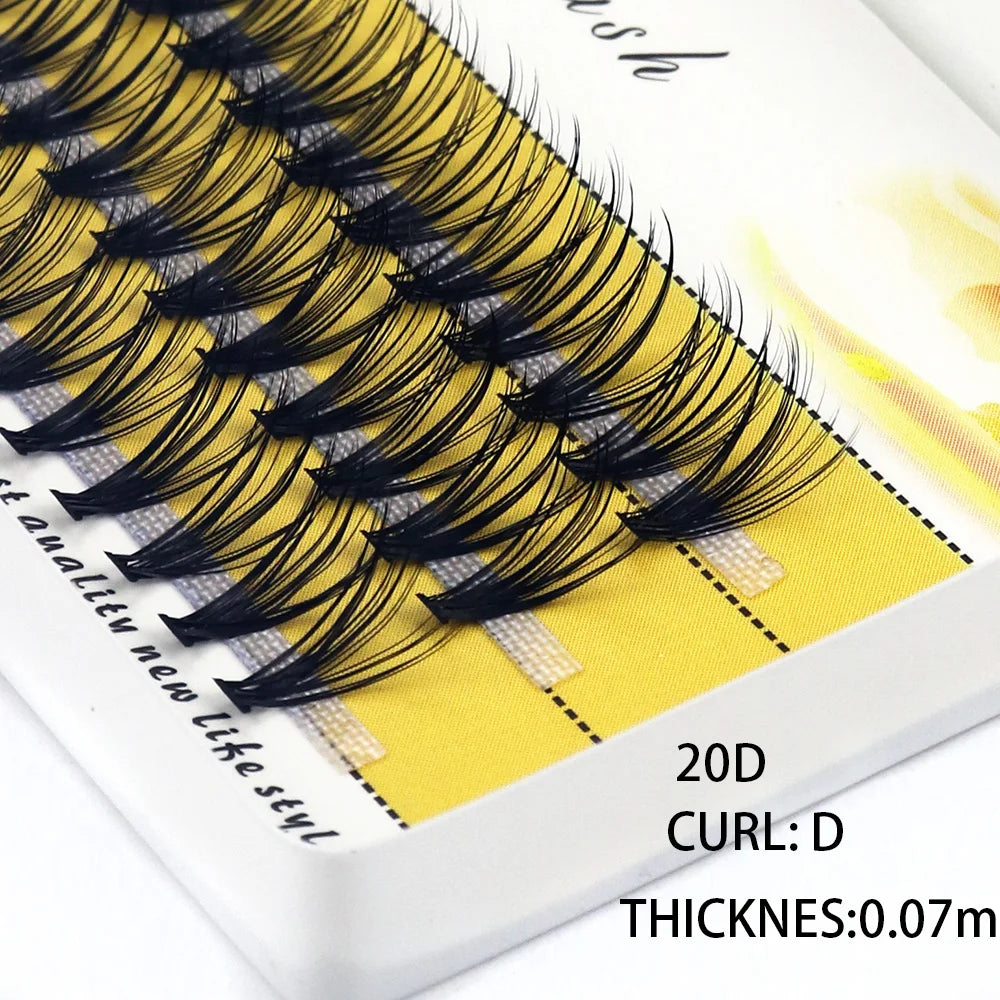 40/30/20D Cluster Mink Eyelashes Natural Eyelash Extension 1 Box/60 Bunches Indiviual Bunches Soft Box Makeup Lashes Wholesale