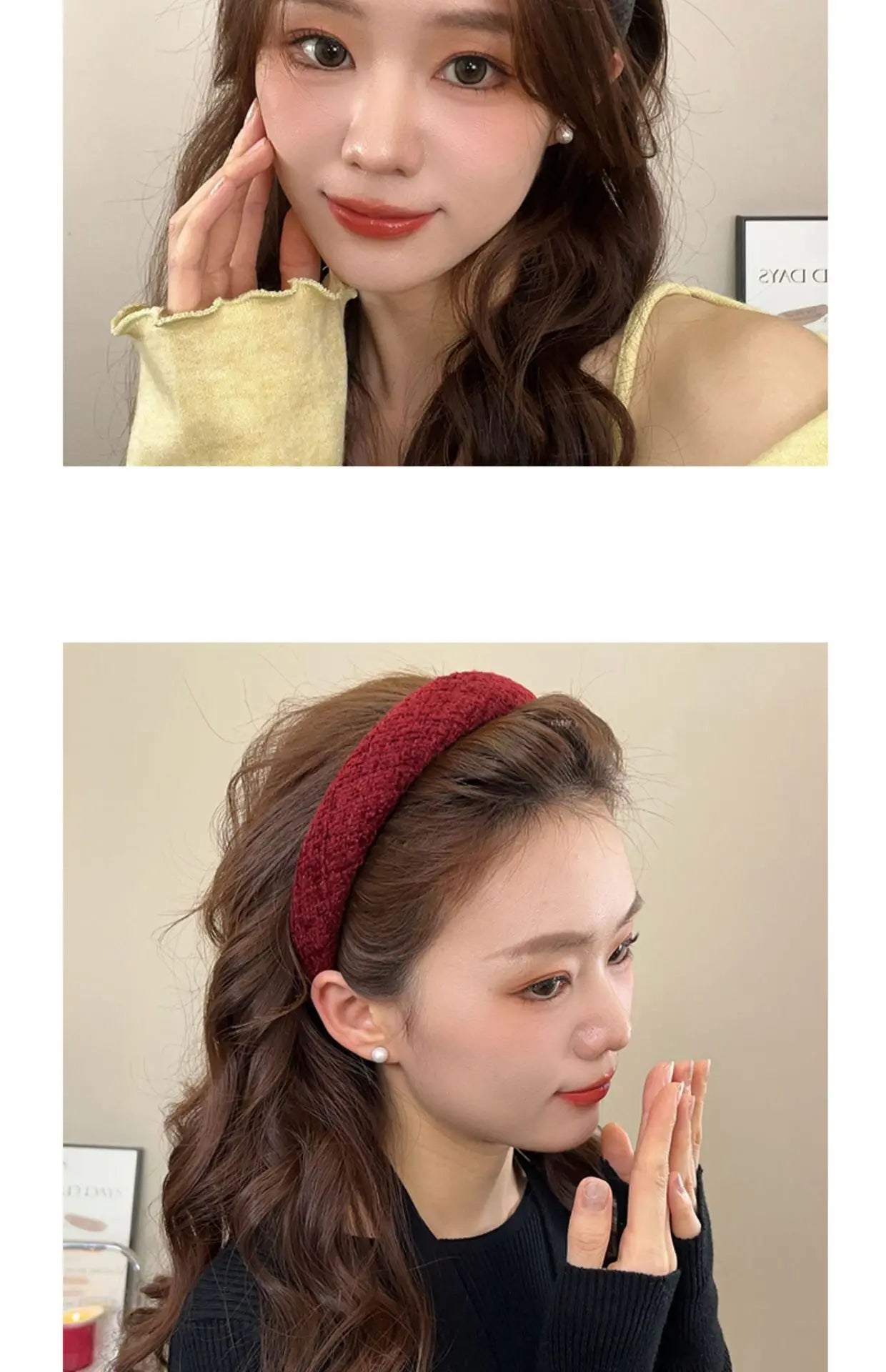 2026 Winter Korean Fashion Hairbands Headband Women Girls Scrunchies Hair Head Hoop Band Accessories Headdress Headwear Ornament