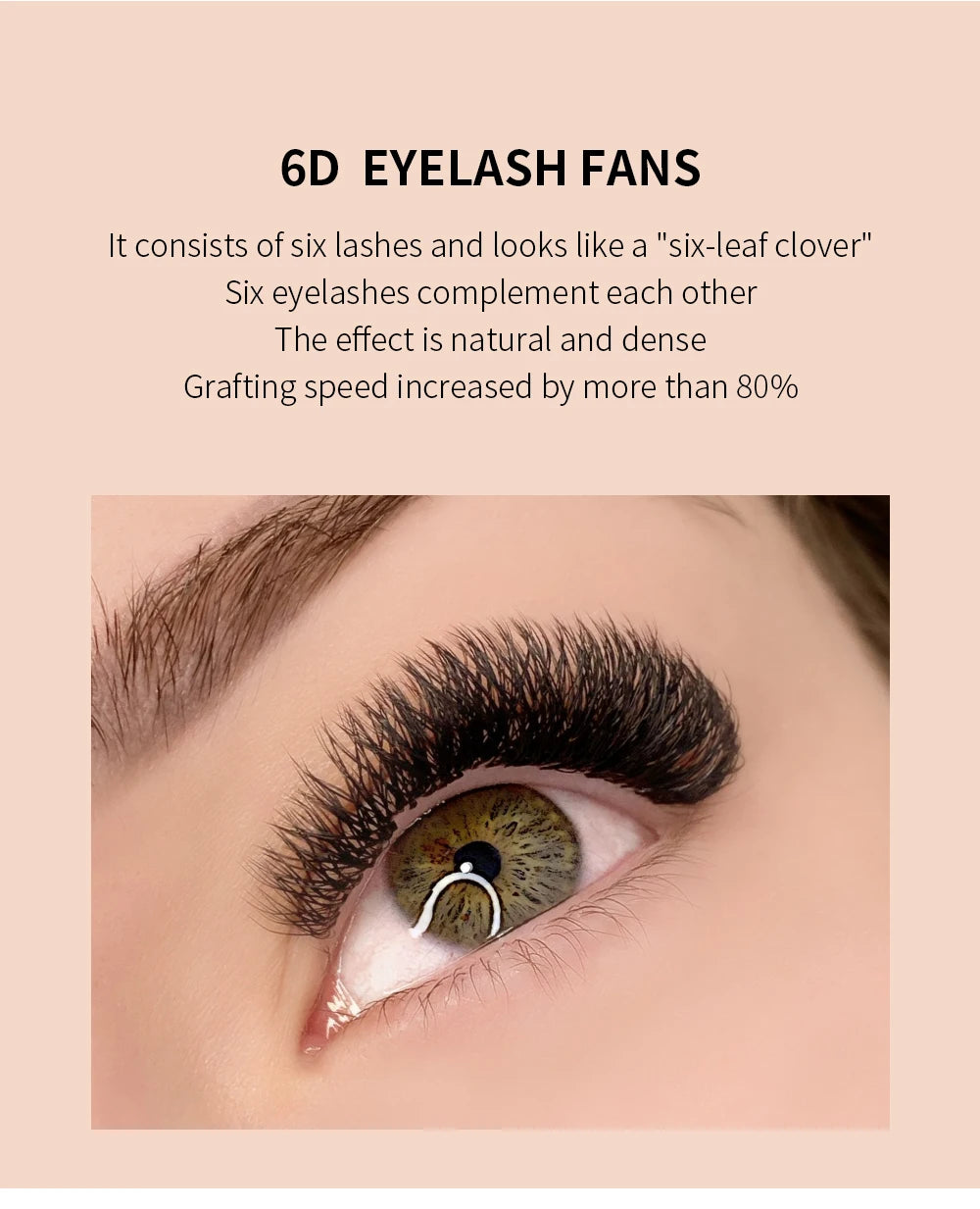 GLAMLASH 2tips 3D W Shape Lashes Extension Premade Volume Fan Eyelashes W Style Shaped Lash Makeup Supplies Natural EyeLash