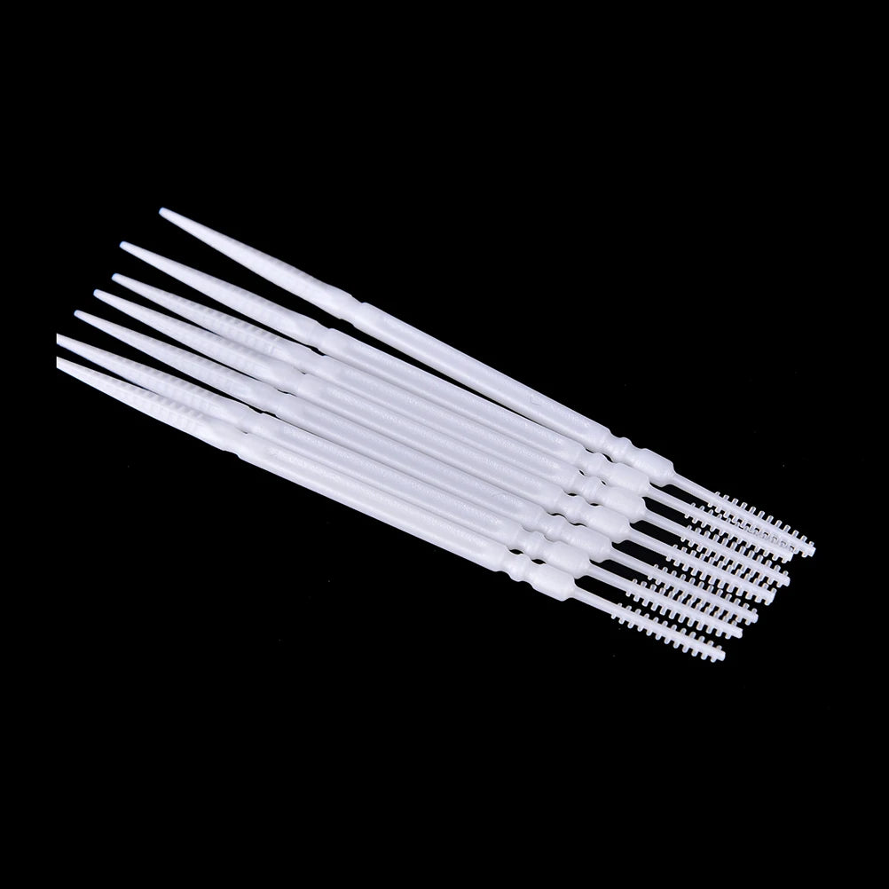 1100 Sticks/box Pale toothpicks 2-way Interdental toothbrush Pick Plastic Dental Picks Mouth hygiene 6.5 Cm Toothbrushes