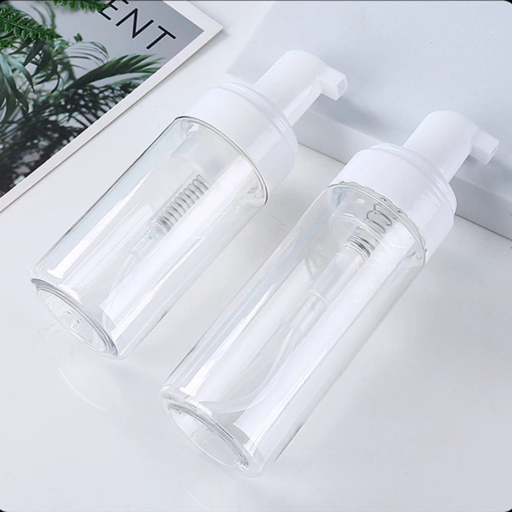 100/150/200ml Plastic Foam Pump Bottle Empty Face Eyelashes Cosmetic Bottle Cleaner Soap Dispenser Foam Bottle