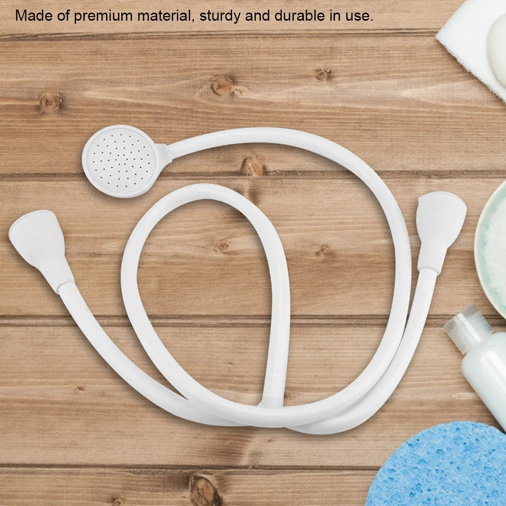 Bath Shower  and Hose Set Double Tap Push On Bath Shower  and Hose Hairdresser Shampoo Spray Pet Cleaner Set