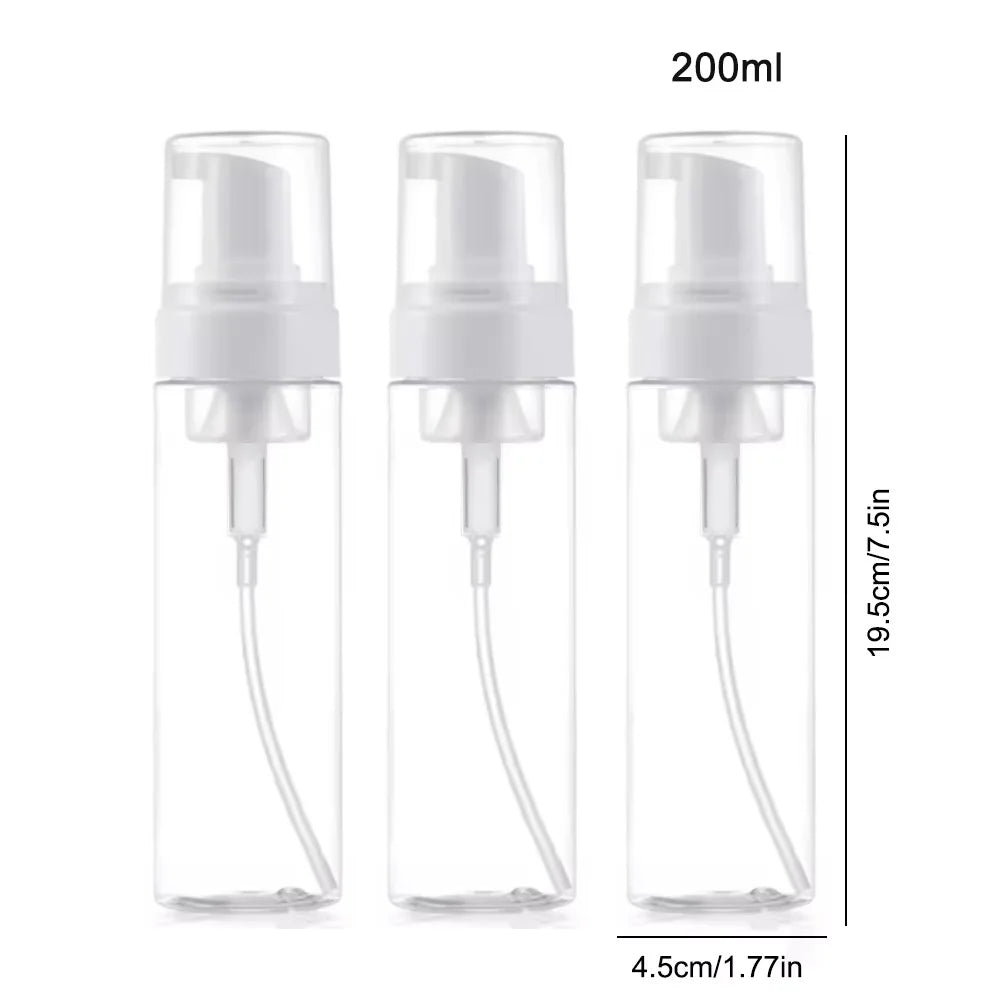 100/150/200ml Plastic Foam Pump Bottle Empty Face Eyelashes Cosmetic Bottle Cleaner Soap Dispenser Foam Bottle