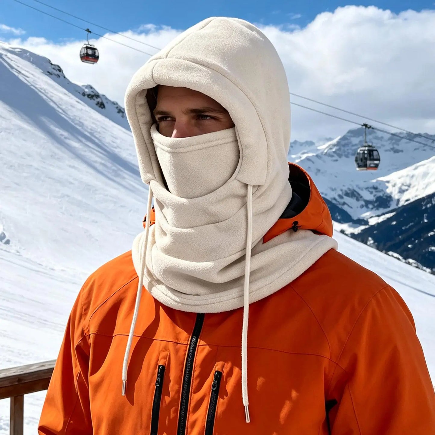 Winter Warm Hat With Mask And Neck Warmer Windproof Balaclavas For Men Women Masked Hat Cycling Cold Weather Protection