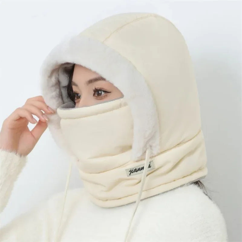 Winter Warm Hat for Men and Women, Autumn and Winter Cycling Ear Protection with Thick Velvet for Cold Protection