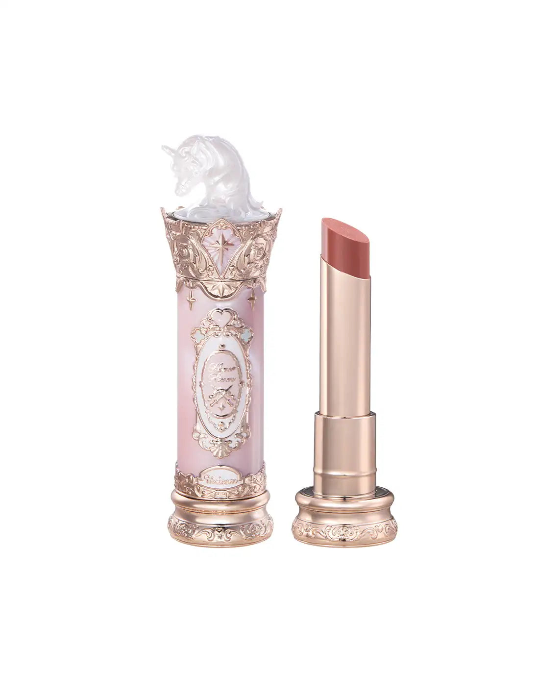 Flower Knows Knight Unicorn Glazed Lipstick: High Pigment Long-Lasting Non-Stick Lip Gloss for Makeup Enthusiasts