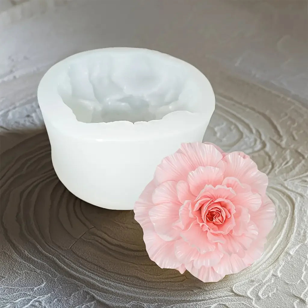 1 Piece 3D Elegant Rose Silicone Mold - Reusable Flexible Mold for Candles, Resin Art, Handmade Soap and Clay Making, Delicate Petal Design, Home Decoration, Valentine's Day Gift, Floral Shapes, Special Gift for Craft Enthusi