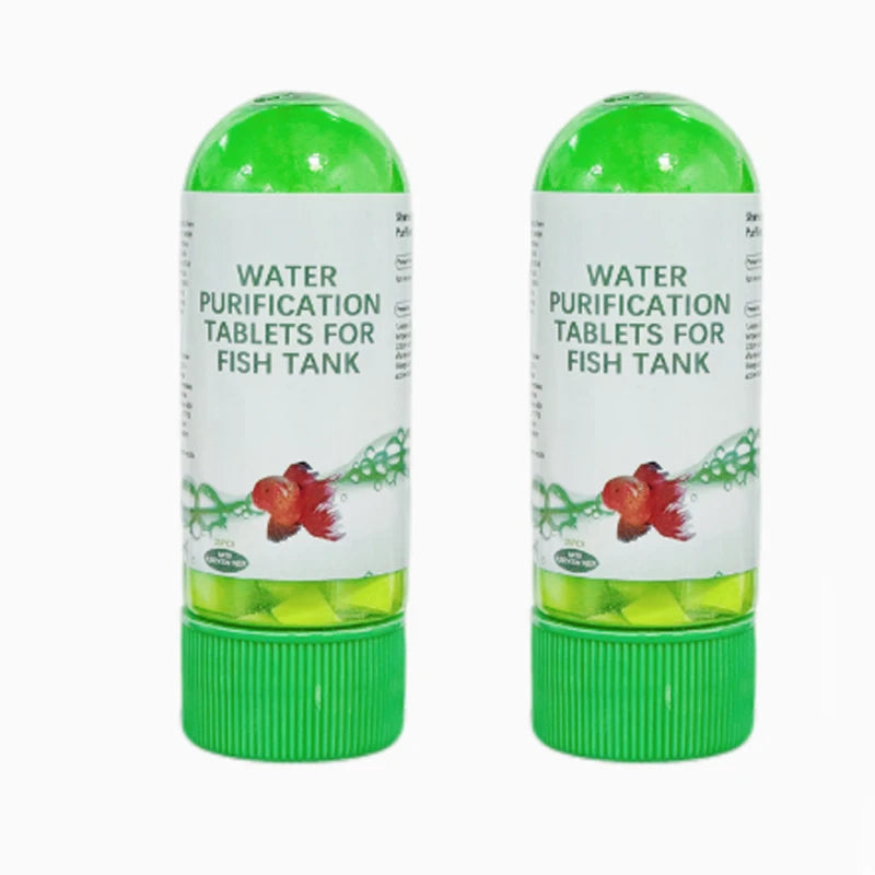 Eco-Friendly Aquarium Water Purification Tablets Water Purifier Fast-Acting Fish Tank Cleaning Solution Aquarium Water Clarifier