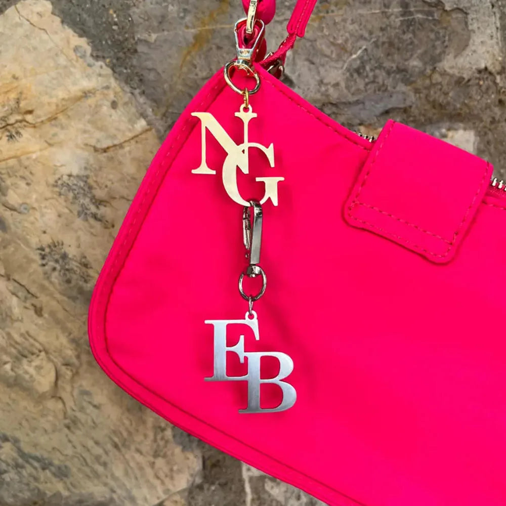 Custom Initial Bag Charms Custom Letter Name Pendants Initial Keychains Unique Custom Various Jewelry