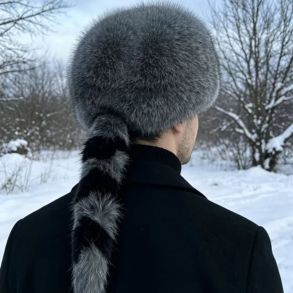 Men's Winter Hat, Windproof and Warm Ski Ear Protection Hat, Lightweight and Warm with Fleece Lining, Suitable for Skiing, Hiking, and Everyday Cold Weather - Winter Accessory, a Must-Have for Skiing