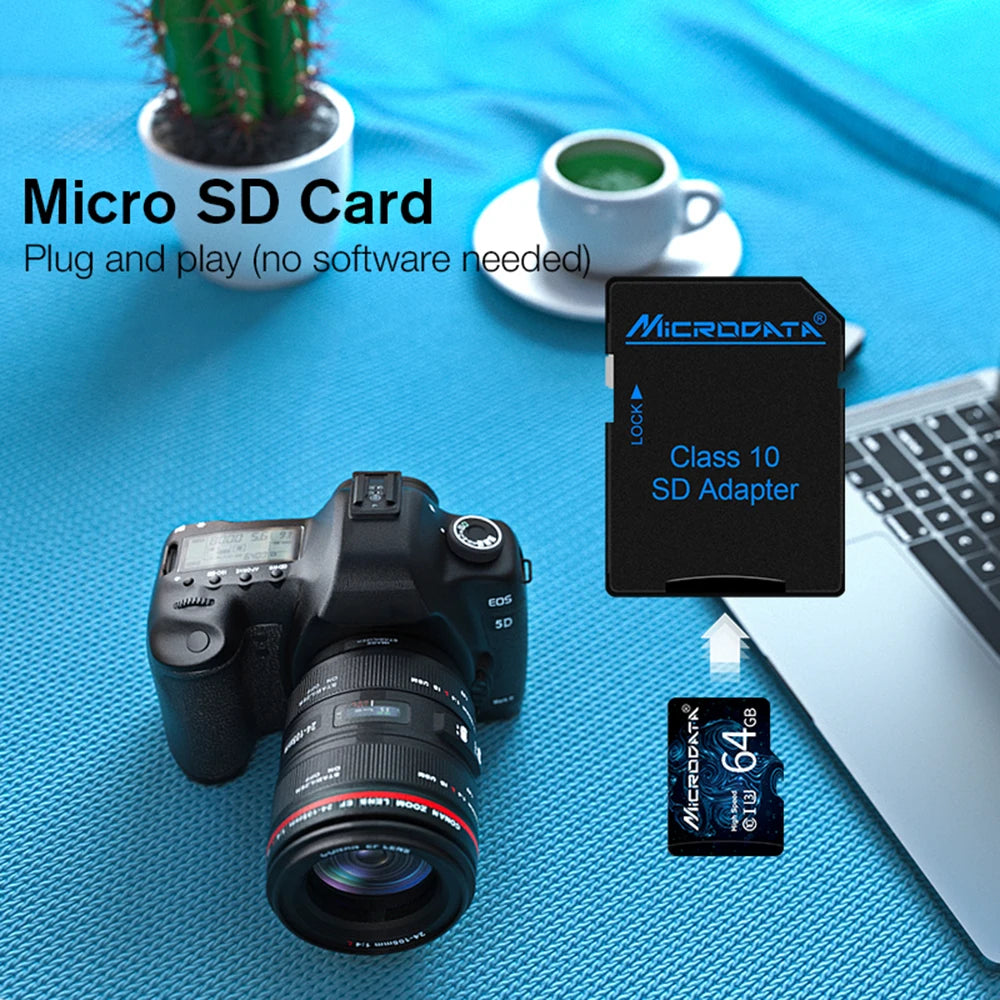 High Quality Memory Card Micro TF SD Card 128GB Class 10 TF Card 64GB 32GB 16GB 4GB 8GB External Pen Drive Flash Memory Disk