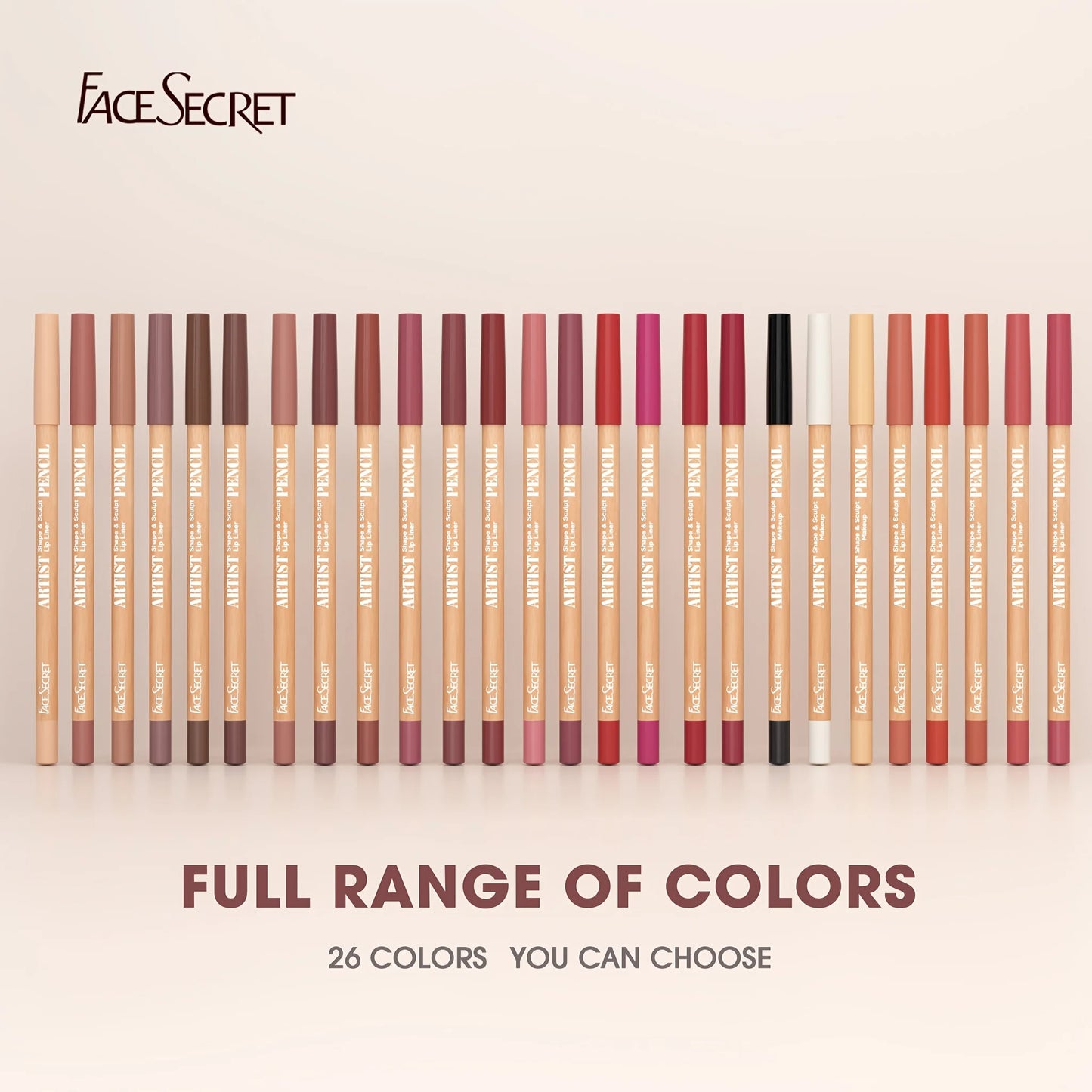 [Velvet Matte Lip Liner] 6pcs Long-Lasting Velvet Matte Lip Liner Pencils Set | Non-Drying & Perfect for Lining & Filling Lips