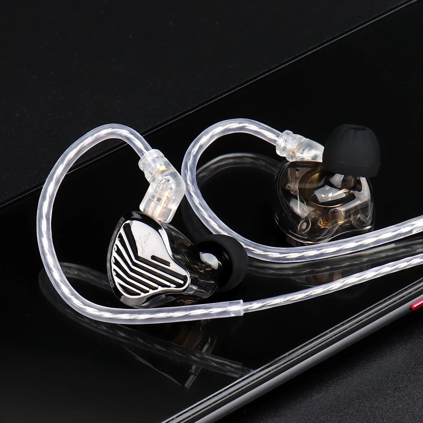 GK KUNTEN Metal Earphone HiFi In-Ear Earbuds 2pin 3.5mm Removable Cable With Microphone Type-c For Music Game KZ