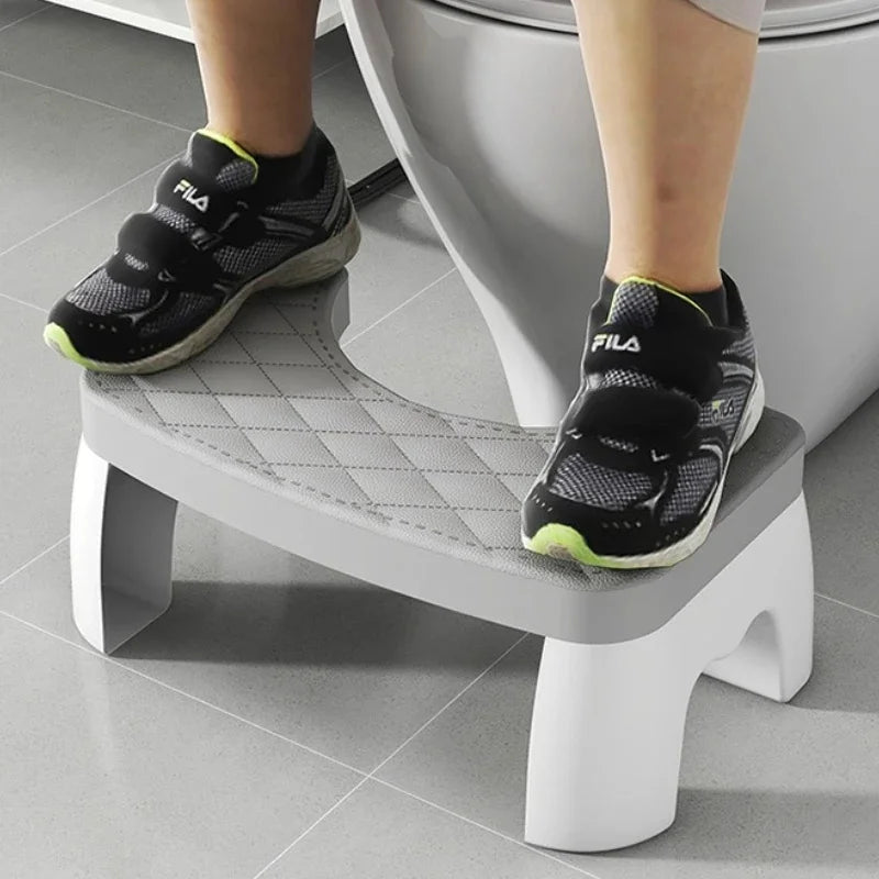 Toilet Potty Stool, Anti-slip Toilet Footstool Bathroom Assistance Step Stool for Adults Kids All Ages Home Bathroom Supplies