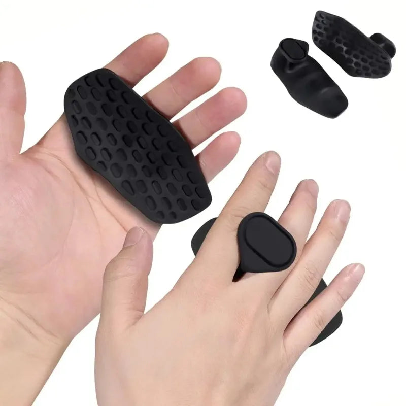 1 Pair Anti-Slip Grips for Weight Lifting Pull-Ups Gym Training Unisex Ergonomic Rubber Hand Protector Strengthener Handle Glove