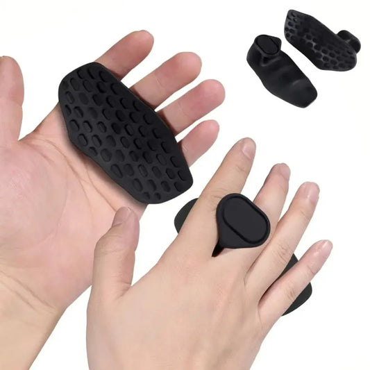 1 Pair Anti-Slip Grips for Weight Lifting Pull-Ups Gym Training Unisex Ergonomic Rubber Hand Protector Strengthener Handle Glove