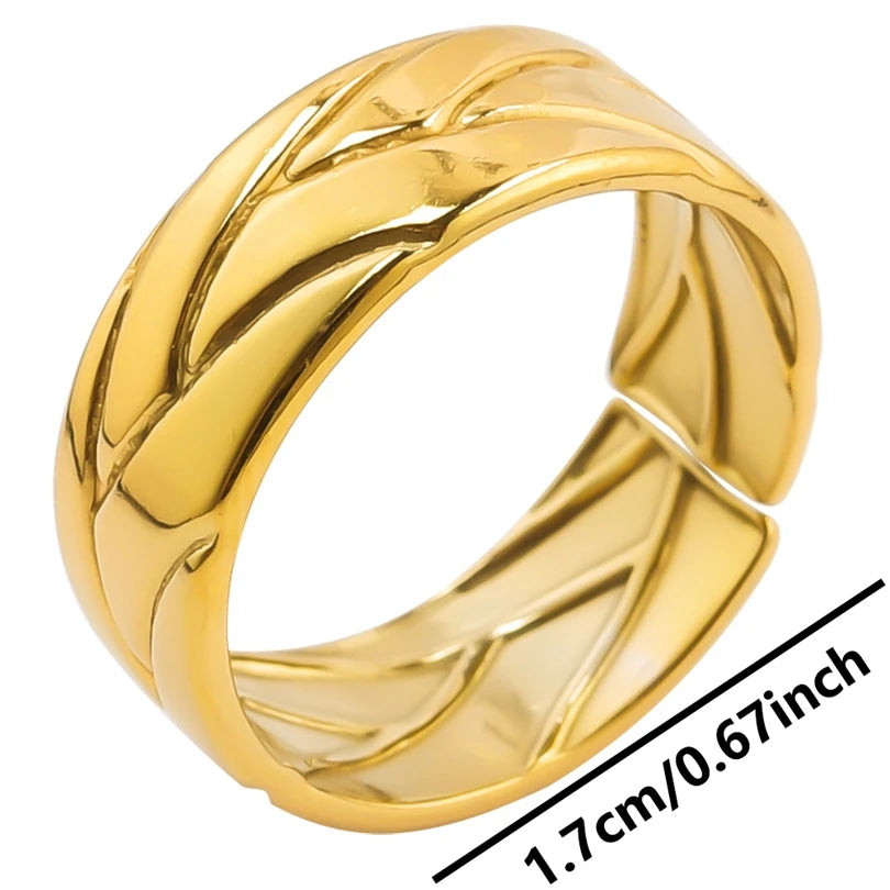 6pcs/lot Wholesale Various Chunky Rings Real Gold Plated Love Abstract DIY Shell Star Sun Bat Shaped Rings Women Jewelry Gifts