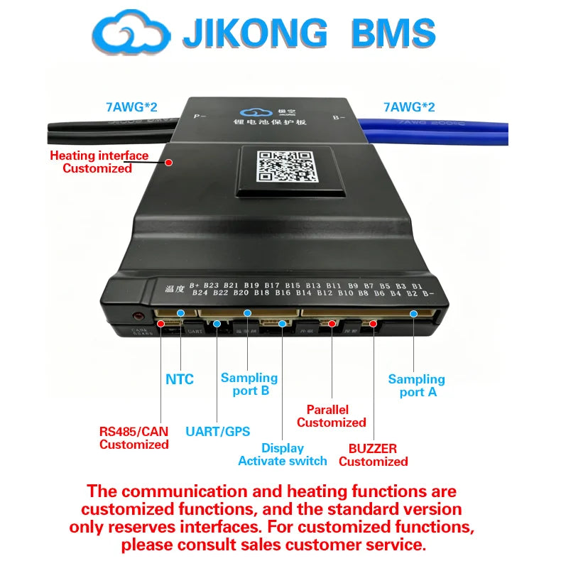 JK BMS 60A 100A 150A 200A 300A Active Balance Bms 4S 8S 16S 20S 24S JIKONG Smart Bms 12V 24V 48V 72V Lifepo4 Li-Ion Lto Battery