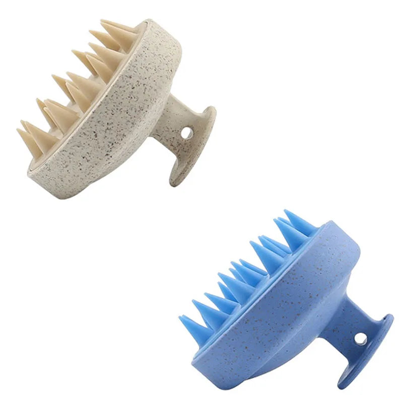 Silicone Shampoo Brush Head Scalp Massage Comb Hair Washing Comb Body Massage Brush Bath Shower Brush Salon Hairdressing Tool