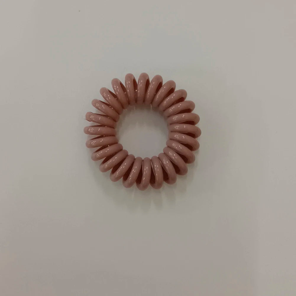 Winter Furry Telephone Wire Hair Tie Large Size Spiral Shape Rubber Elastic Hair Band Women Accessories