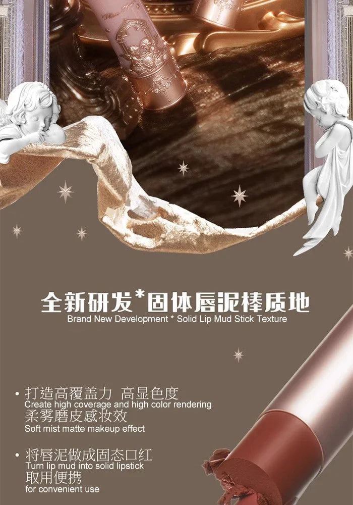 Flower Knows Little Angel Collection Lipstick Velvet Matte Waterproof Long Lasting Lip Gloss Makeup Moisturizing Soft Texture