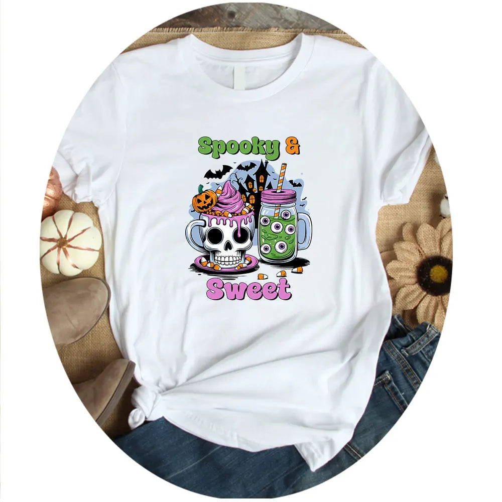 "Halloween is a Life Style"Patch Stickers Iron On Transfers for Clothing Iron Halloween Ghosts Stickers Fusible Applique Badge