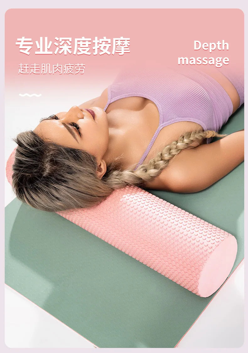 Eva Foam Roller 30/45/60cm Yoga Column Pilates Massage Roller Muscle Tissue Yoga Block Home Fitness Gym Sport Equipment
