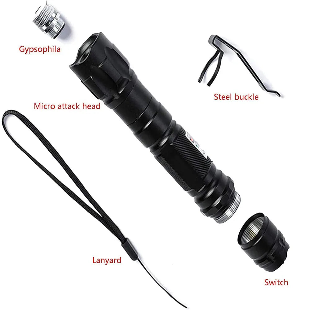 (Do not provide batteries)Green Laser Pointer 5 pcs Cap Teaching Tool Pet Automatic Cat Toys Laser Focus Adjustable Lazer Pen