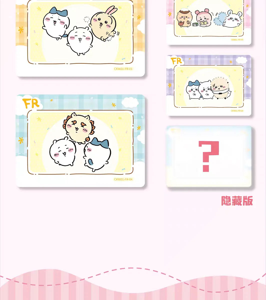 KABAO Original Chiikawa Collection Card Square Kawaii Character High Quality Anime Toy Card Cartoon Decorative Cute Collect Gift