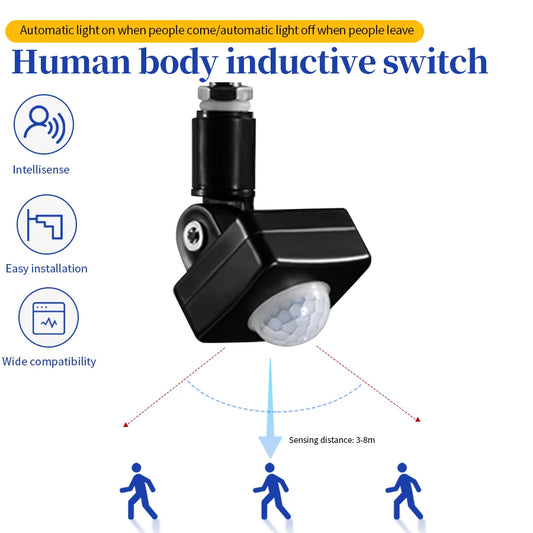 PIR Motion Sensor for LED Lights 220V 110V Human Body Sensor Infrared Detector Auto Dusk to Dawn Inductor Switch Adjustable Time
