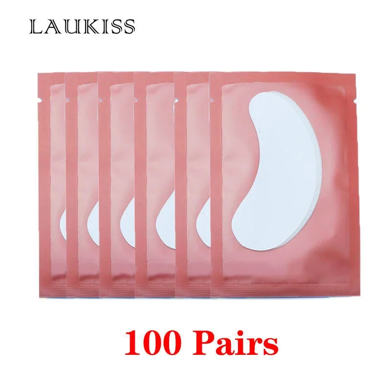 100pairs Eyelash Patches For Building Grafted Eyelash Pads Russian Packing Under Eyes Paper Stickers For Eyelash Extension