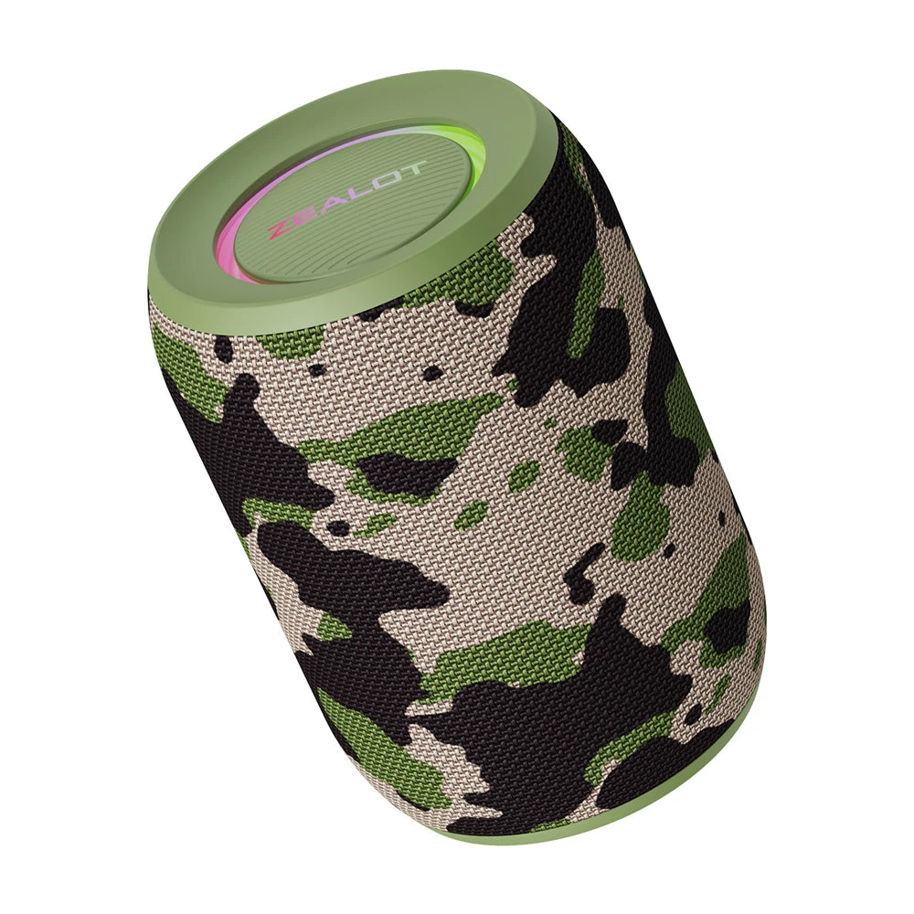 ZEALOT-S32PRO Powerful Bluetooth Speaker, Bass Wireless, LED Light, Outdoor Speakers, Subwoofer, Waterproof Sound Box Support