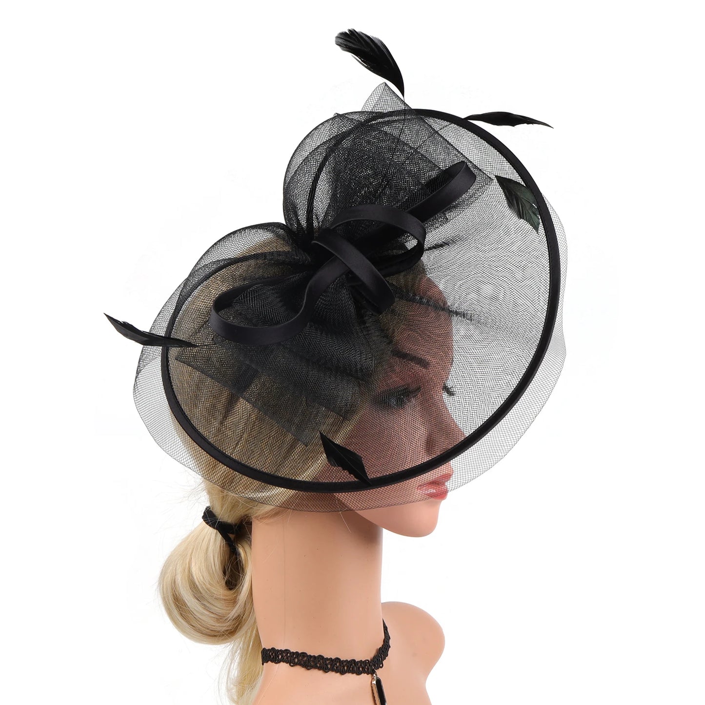 Wedding Accessories Formal Dresses Mesh Fascinator Hats Headwear Kentucky Derby Headpiece for Ladies Hair Accessories Ｗomen