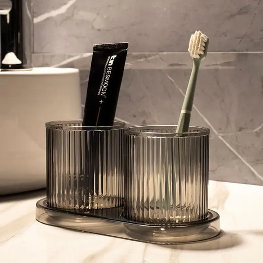 Washbasin Cups, Couple Mouthwash Cups, Bathroom Cups, Simple Toothbrush Cups Anti-Drop Colored Plastic Cups Bathroom Decorations